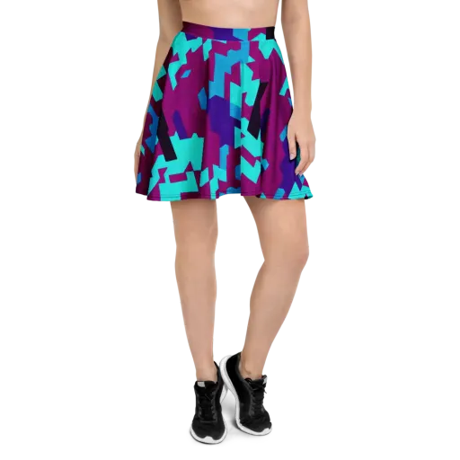 Electric Facets on a Skater Skirt