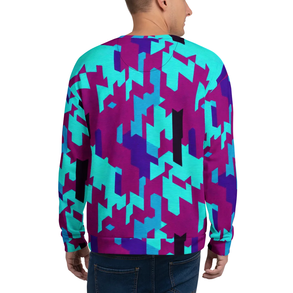 Electric Facets on Sweatshirt — Back