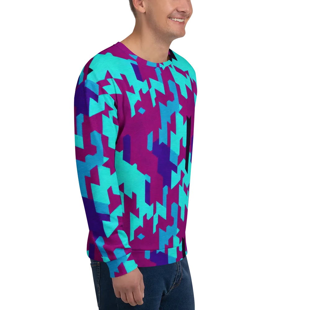 Electric Facets on Sweatshirt — Right Front