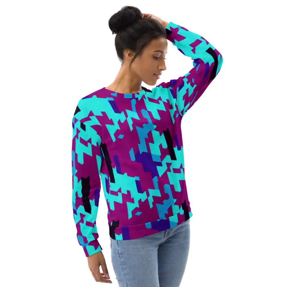 Electric Facets on Sweatshirt — Right Front