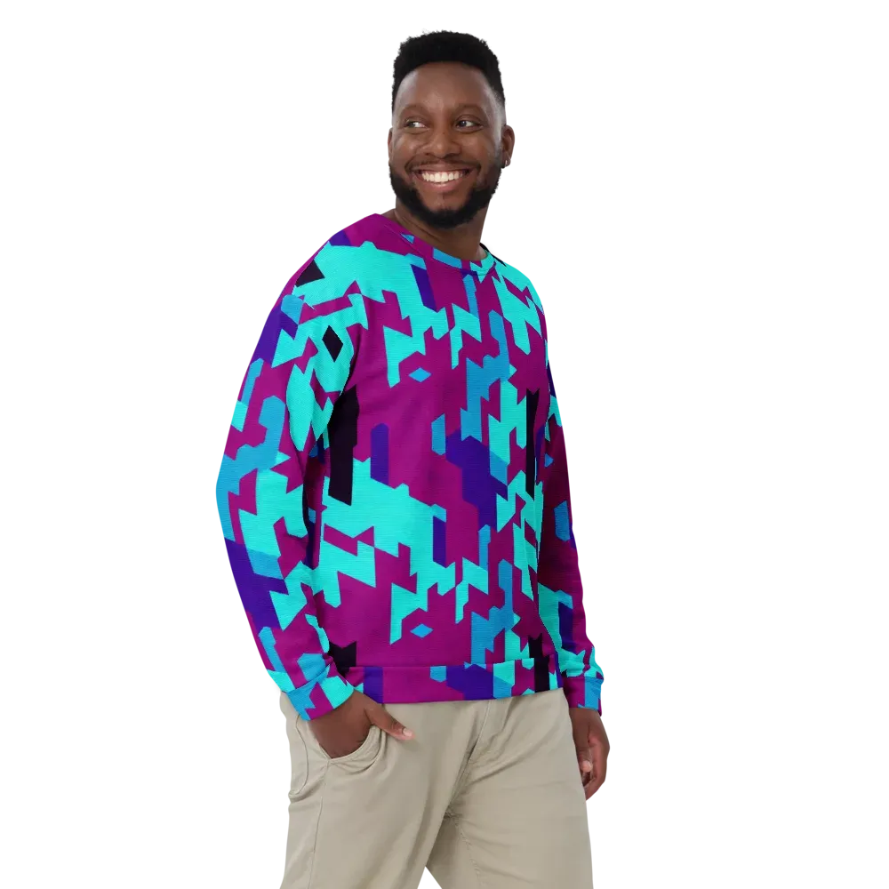 Electric Facets on Sweatshirt — Front