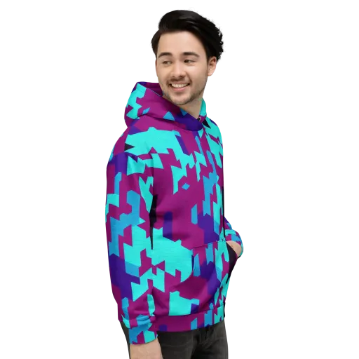 Electric Facets on a Hoodie