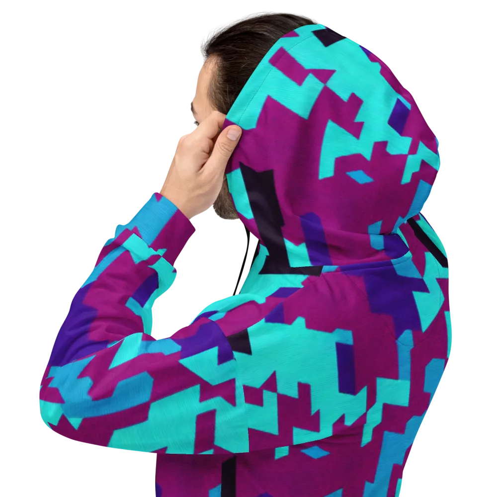Electric Facets on Hoodie — Back