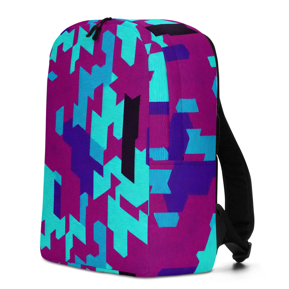 Electric Facets on Minimalist Backpack — Left