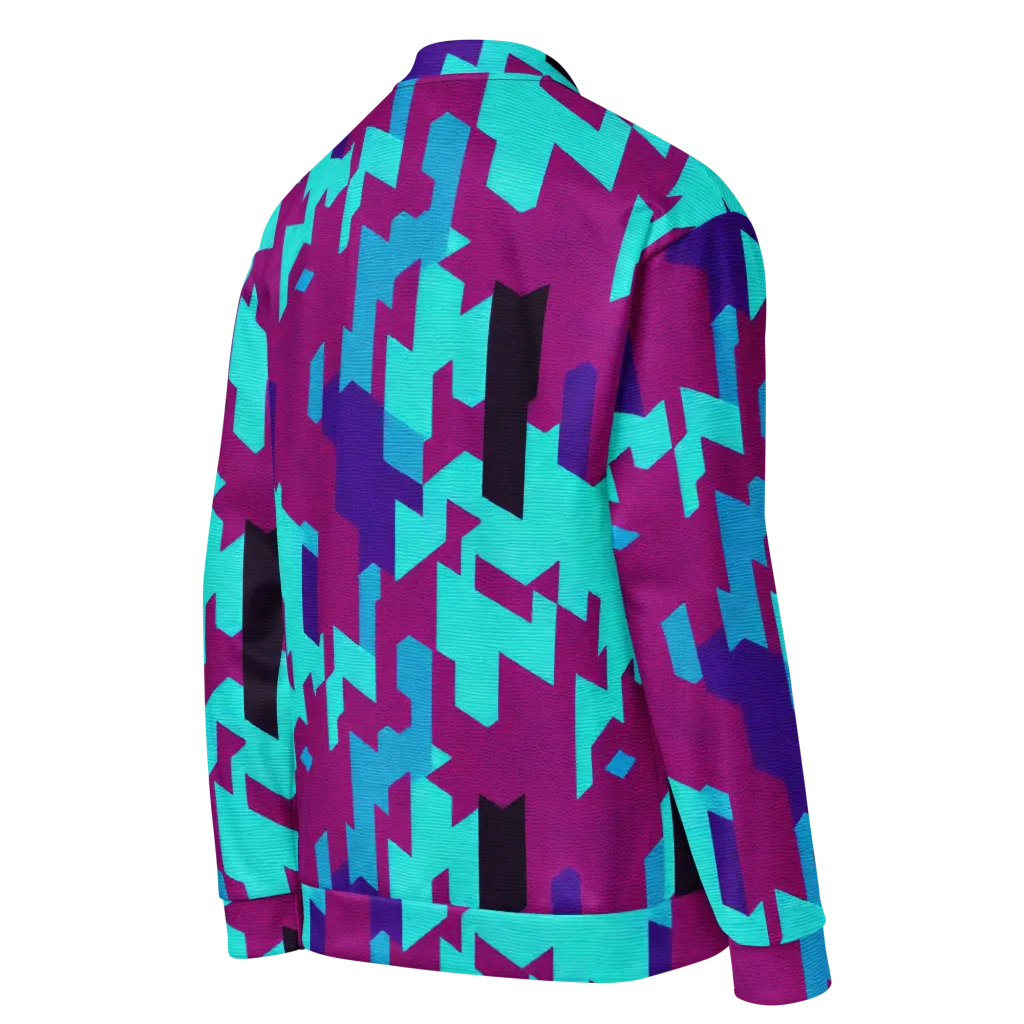 Electric Facets on Bomber Jacket — Right Back