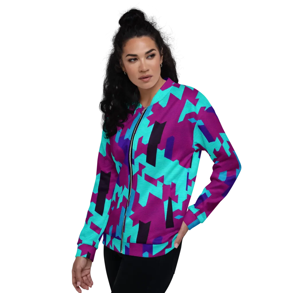 Electric Facets on Bomber Jacket — Left