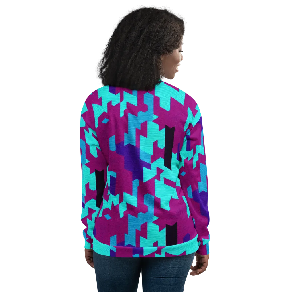 Electric Facets on Bomber Jacket — Back