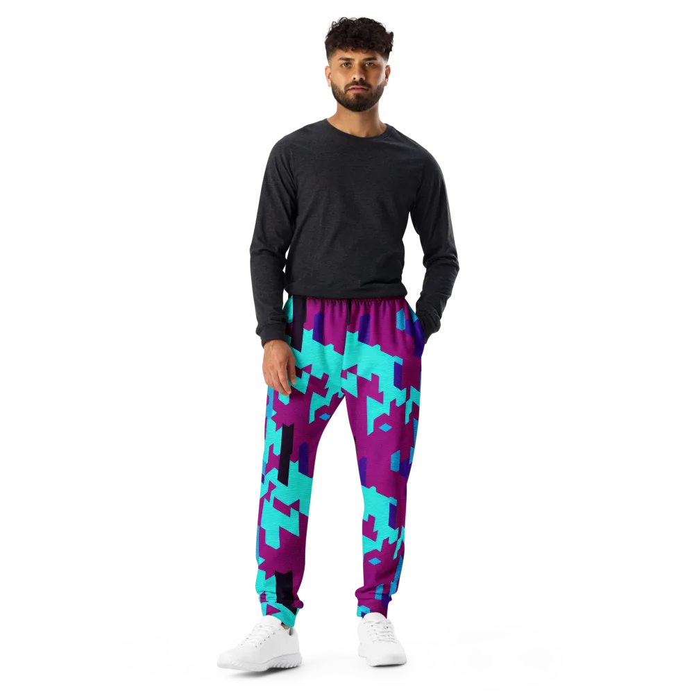 Electric Facets on Men's Joggers — Front