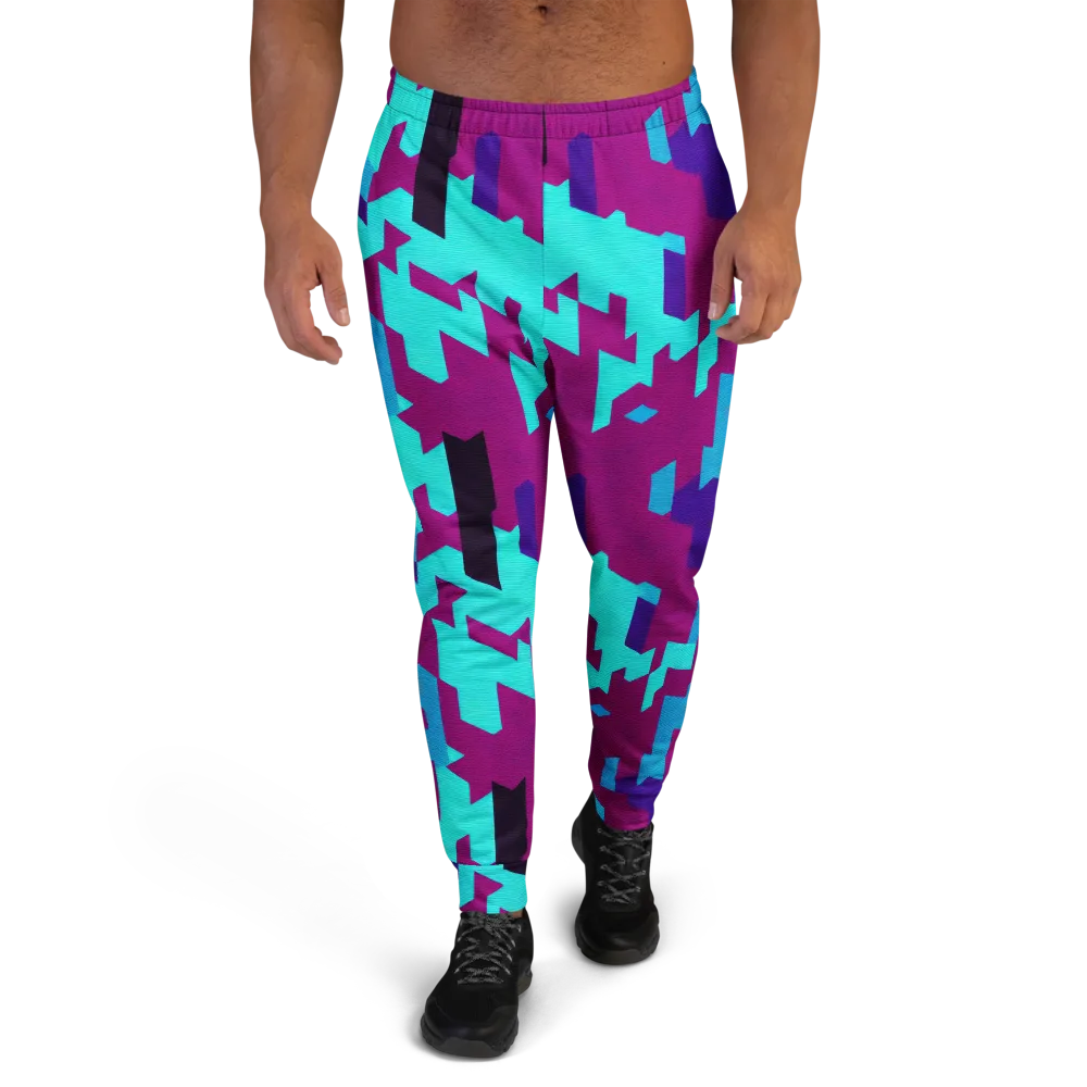 Electric Facets on Men's Joggers — Front