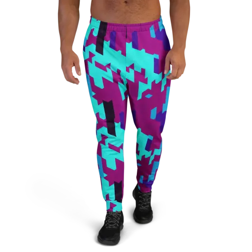 Electric Facets on a Men's Joggers