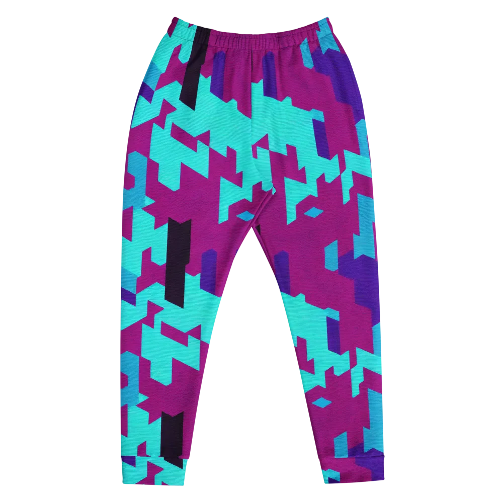 Electric Facets on Men's Joggers — Front