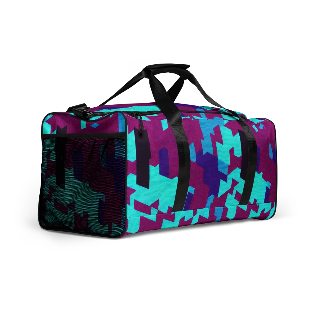 Electric Facets on Duffle Bag — Right Front