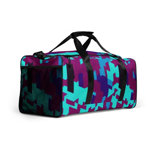 Electric Facets on a Duffle Bag
