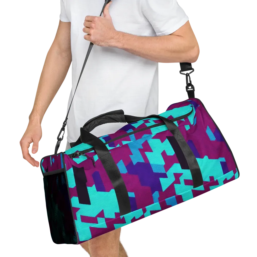 Electric Facets on Duffle Bag — Right Front