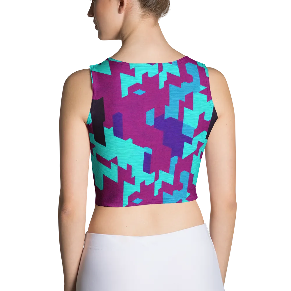 Electric Facets on Crop Top — Back