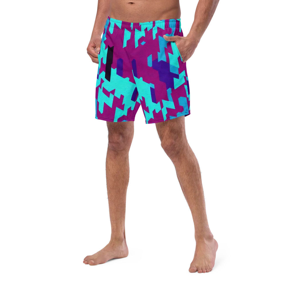 Electric Facets on Swim Trunks — Left Front