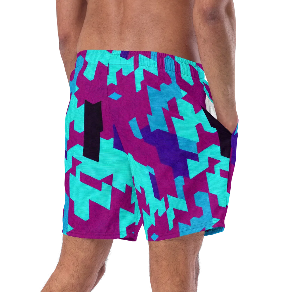 Electric Facets on Swim Trunks — Right Back