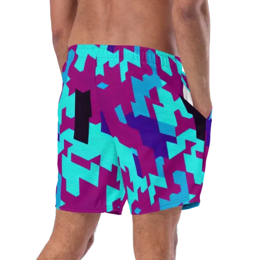 Electric Facets on a Swim Trunks