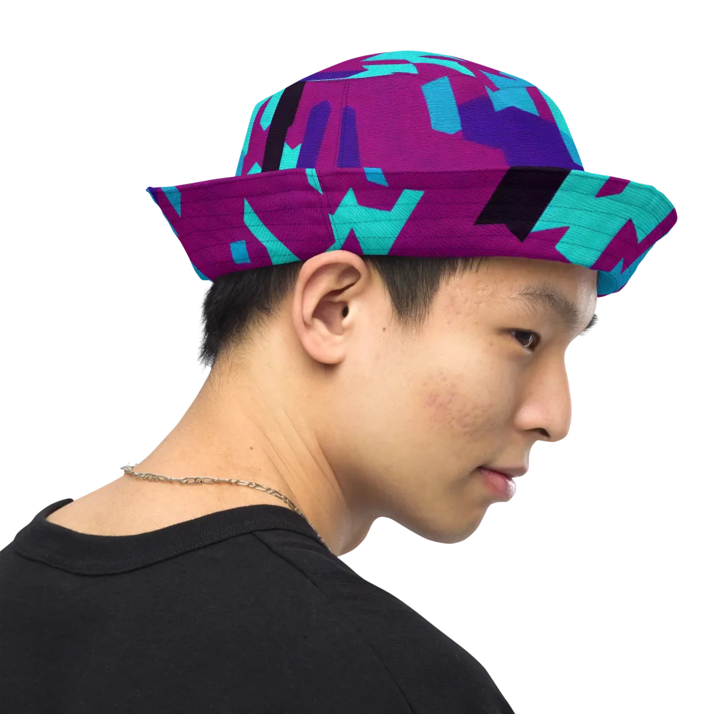 Electric Facets on Reversible Bucket Hat — Right Outside