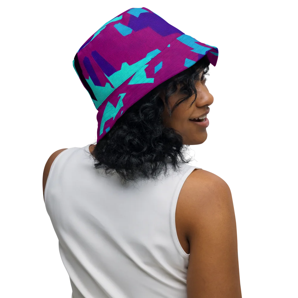 Electric Facets on Reversible Bucket Hat — Right Outside