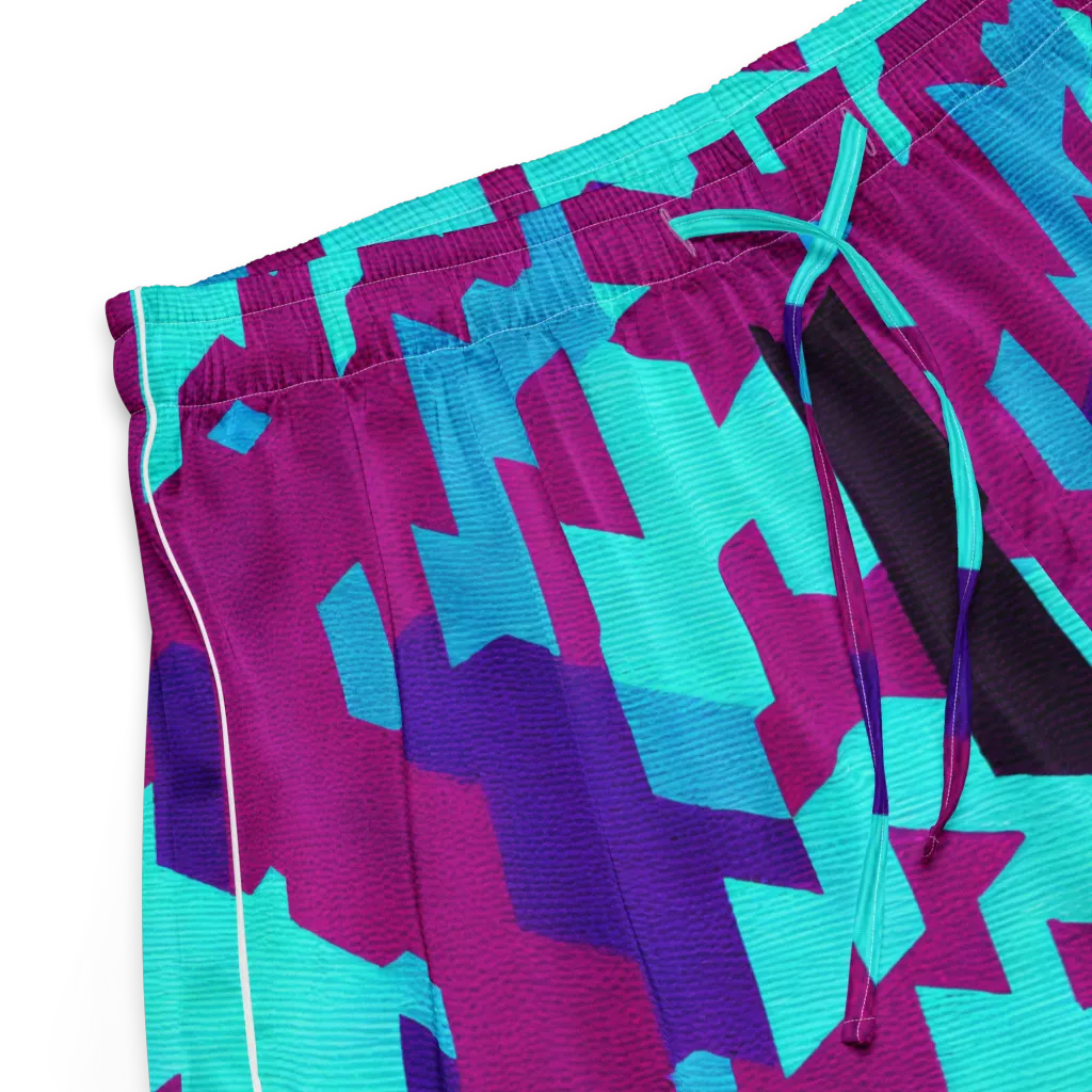 Electric Facets on Women's Pajama Shorts — Product details