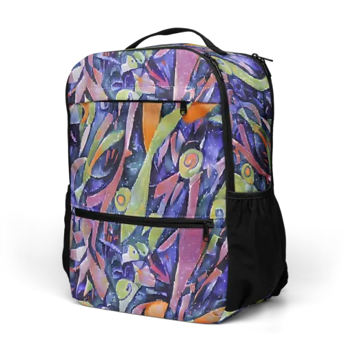 Galactic Brushwork on a Utility Backpack