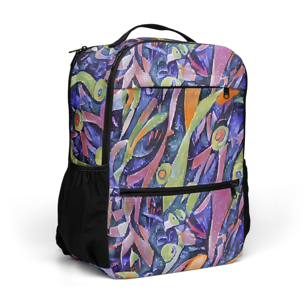 Galactic Brushwork on Utility Backpack — Right Front