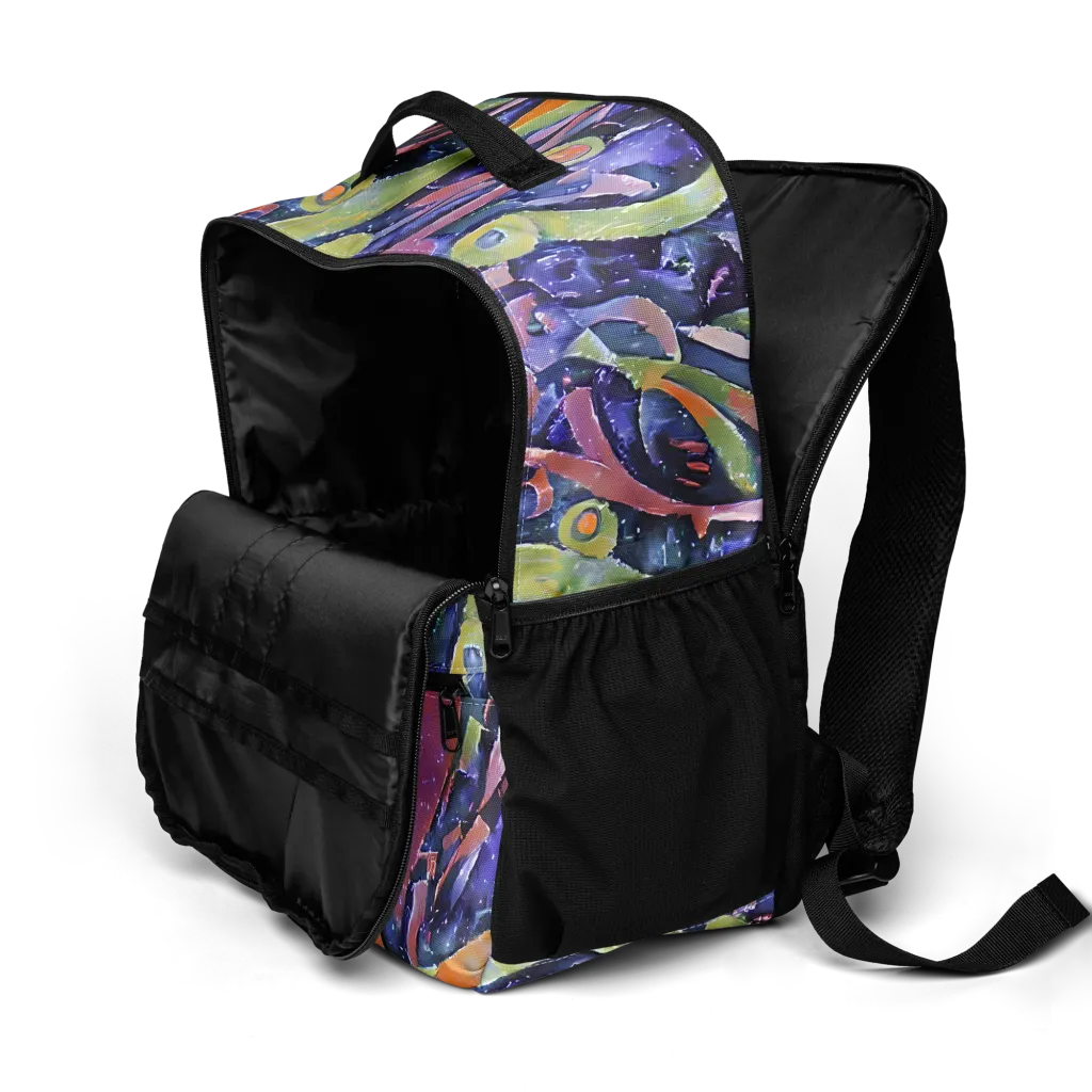 Galactic Brushwork on Utility Backpack — Product details 2