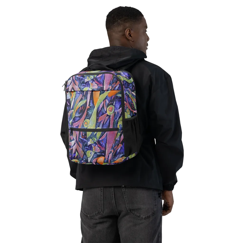 Galactic Brushwork on Utility Backpack — Back