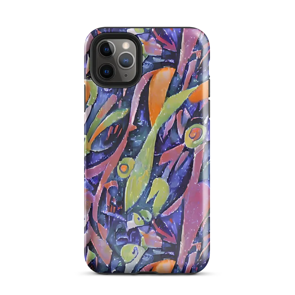 Galactic Brushwork on Tough Case for iPhone® — Front