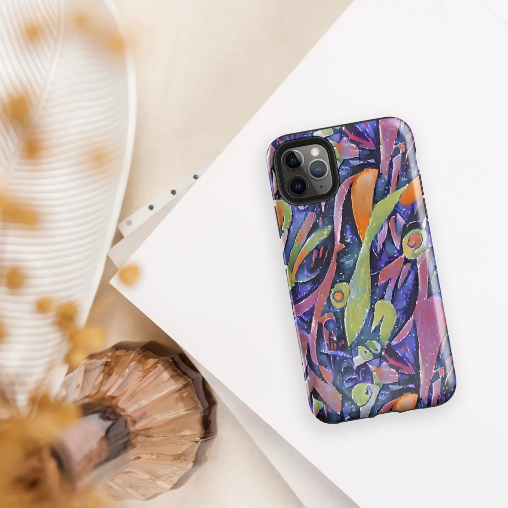 Galactic Brushwork on Tough Case for iPhone® — Front