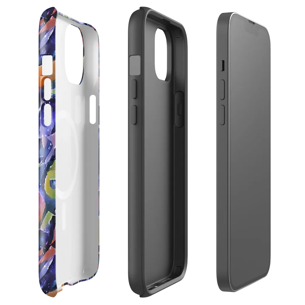 Galactic Brushwork on MagSafe Tough Case for iPhone® — Front