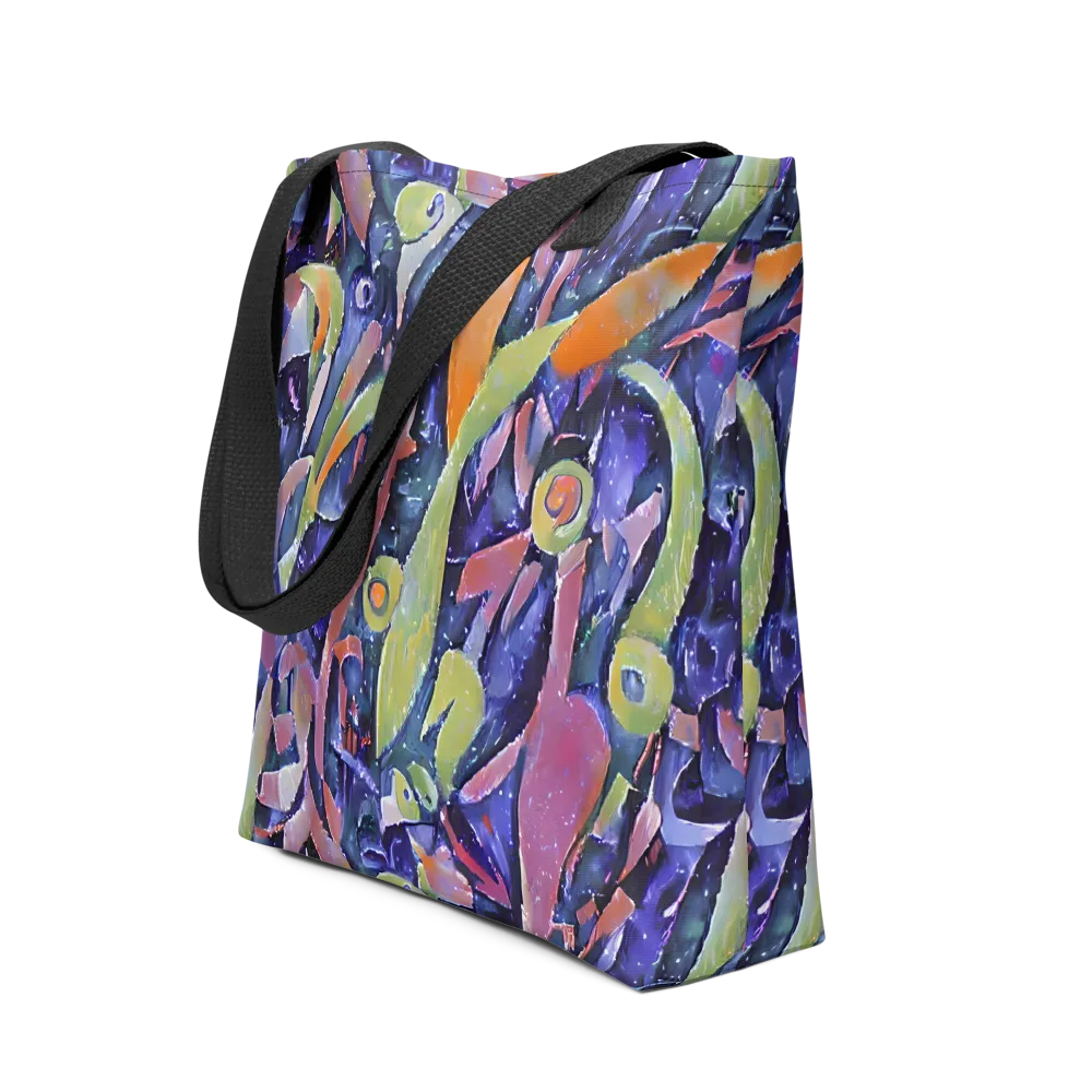 Galactic Brushwork on Tote Bag — Front
