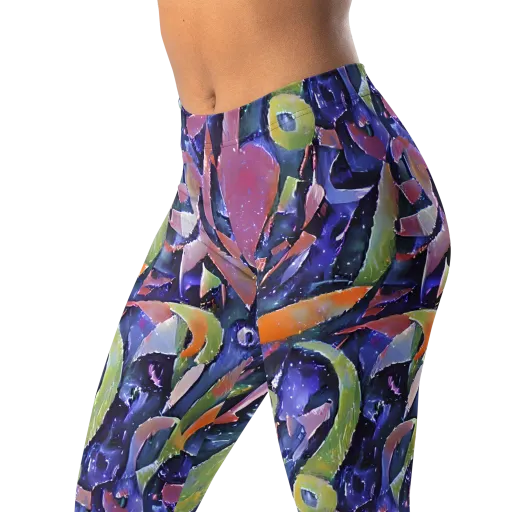 Galactic Brushwork on a Leggings