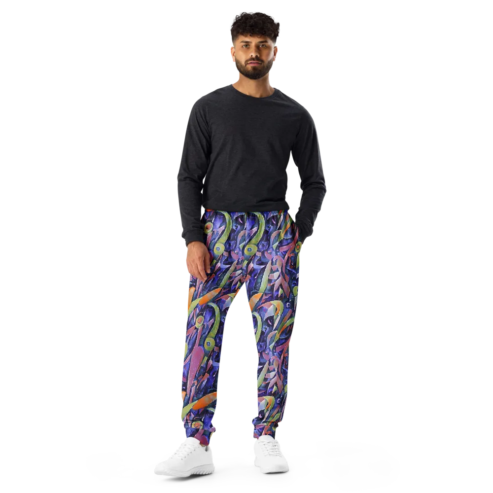 Galactic Brushwork on Men's Joggers — Front