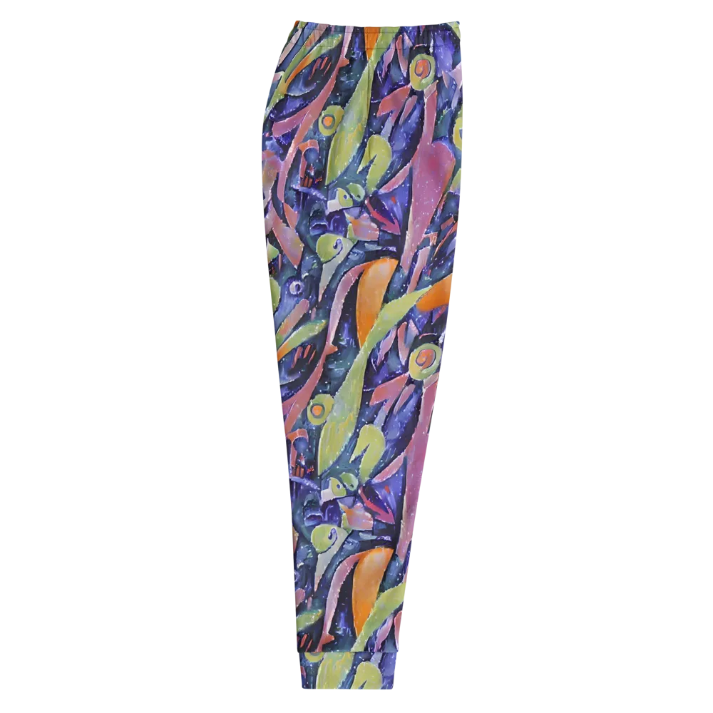 Galactic Brushwork on Men's Joggers — Right
