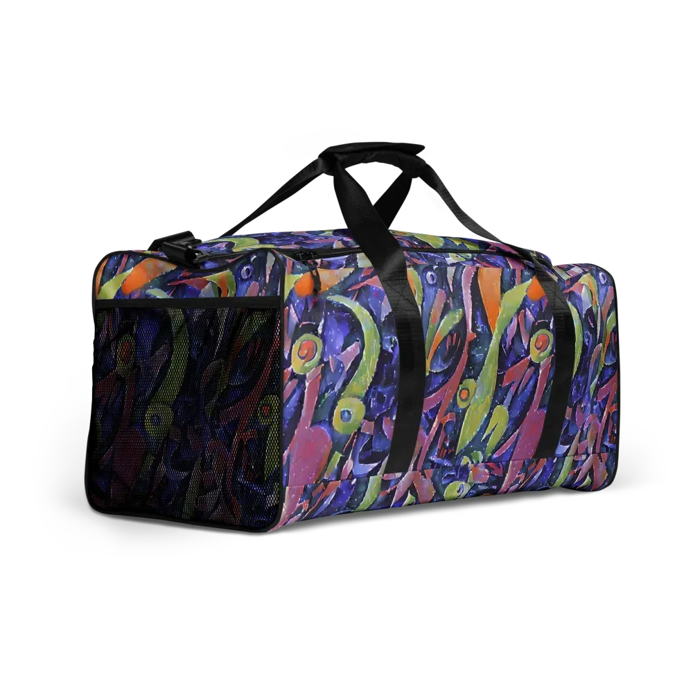 Galactic Brushwork on Duffle Bag — Right Front