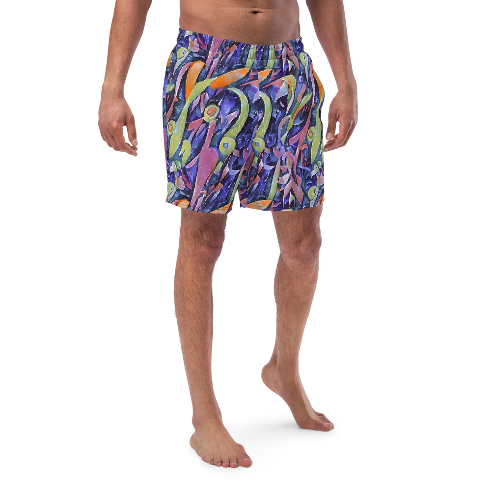 Galactic Brushwork on Swim Trunks — Front
