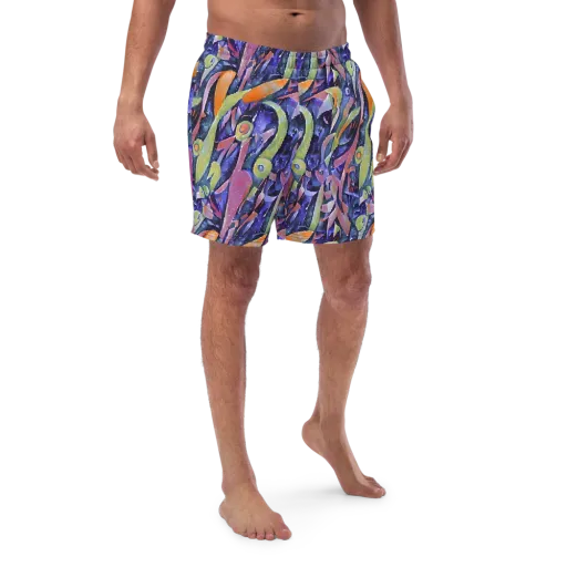 Galactic Brushwork on a Swim Trunks
