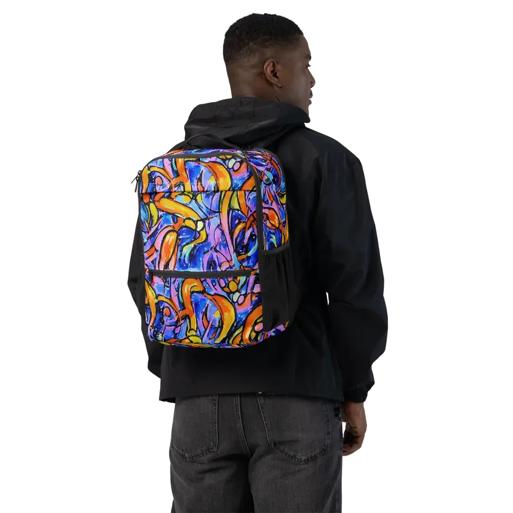 Arcade Lagoon on Utility Backpack — Back