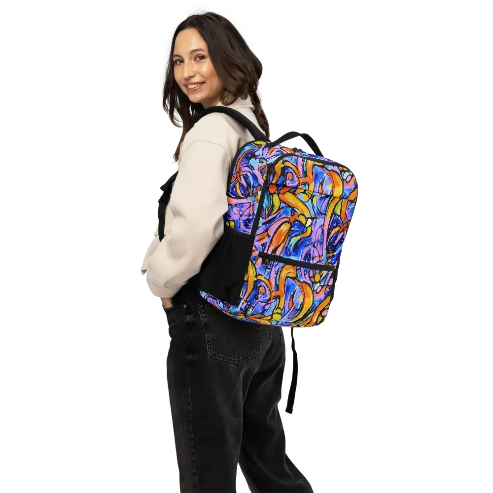 Arcade Lagoon on Utility Backpack — Back