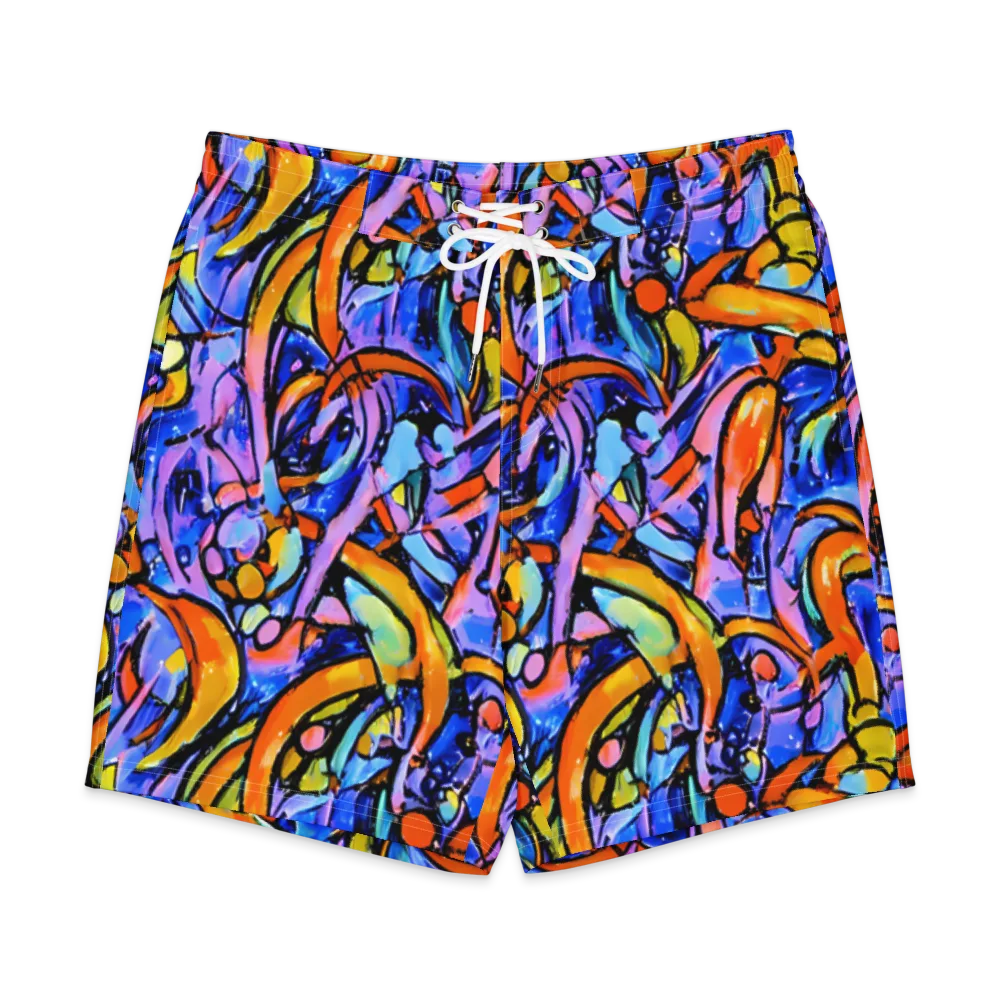 Arcade Lagoon on Men's Board Shorts — Front
