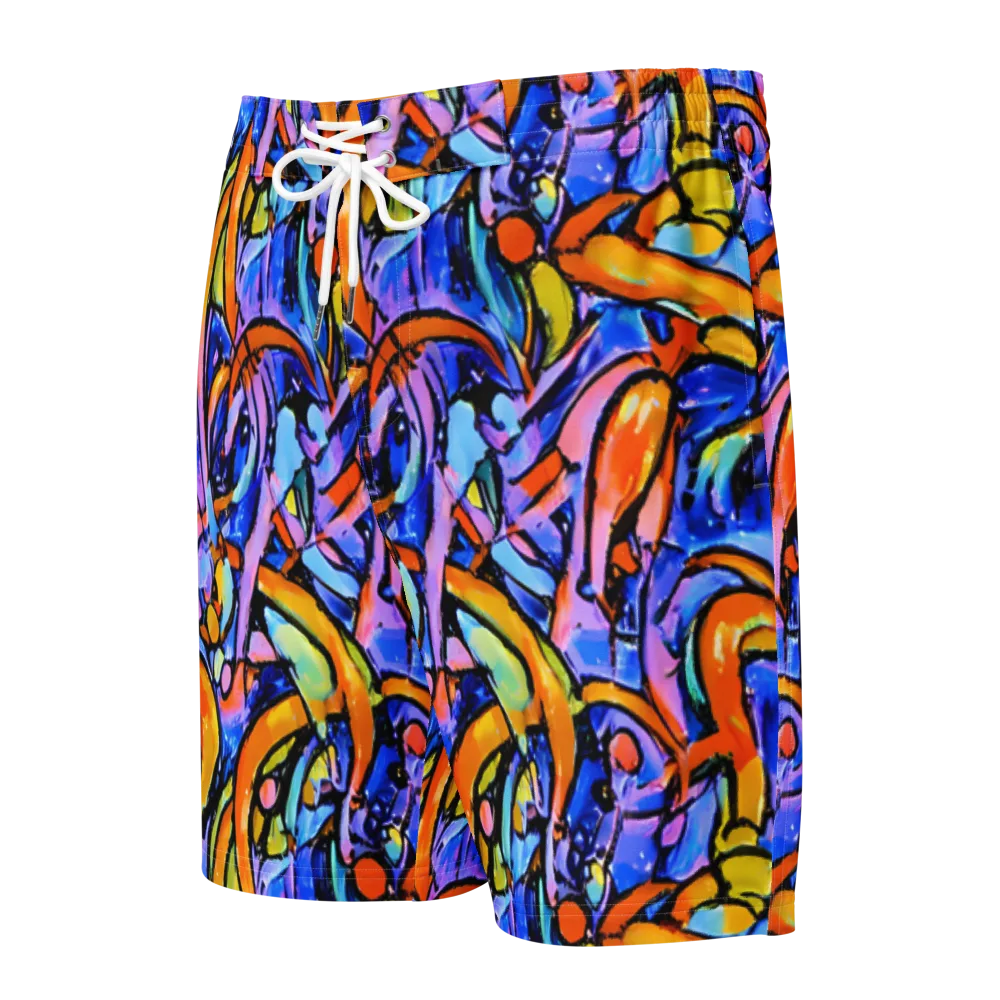 Arcade Lagoon on Men's Board Shorts — Front