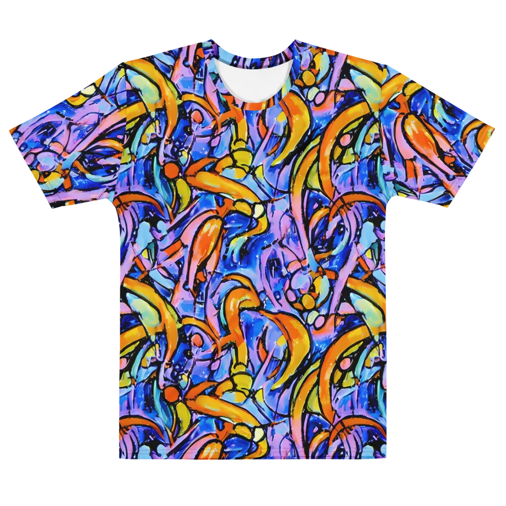 Arcade Lagoon on Men's Cotton Crew Neck T-Shirt — Front