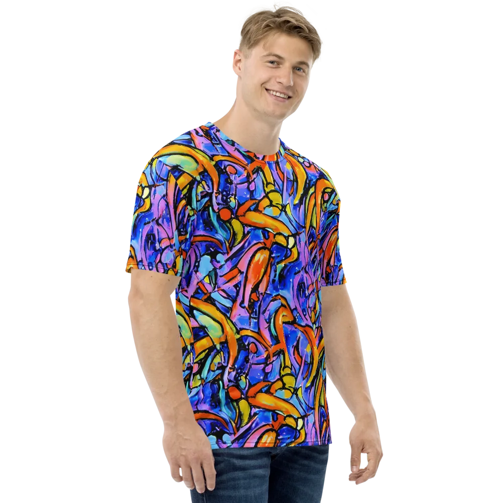 Arcade Lagoon on Men's Crew Neck T-Shirt — Right