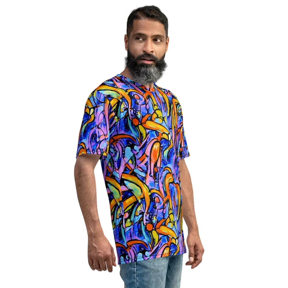 Arcade Lagoon on Men's Crew Neck T-Shirt — Right