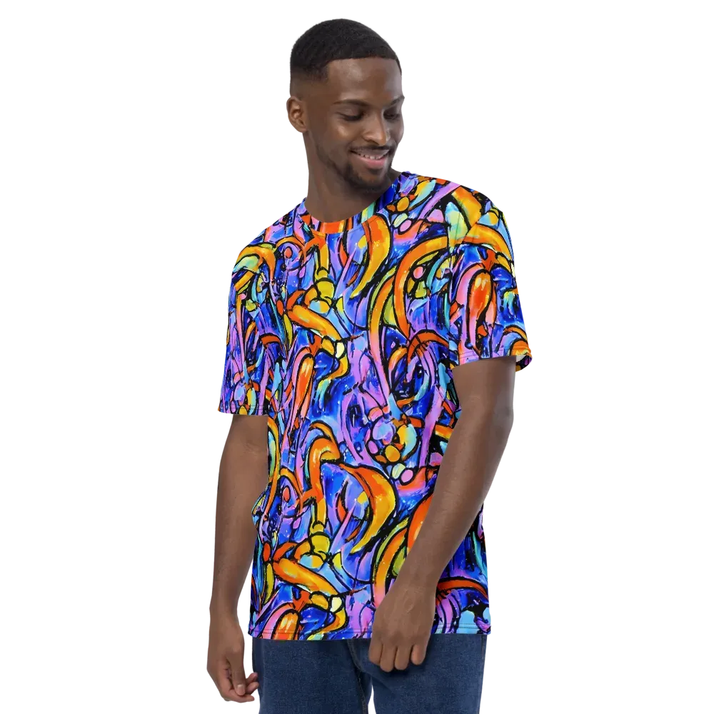 Arcade Lagoon on Men's Crew Neck T-Shirt — Left