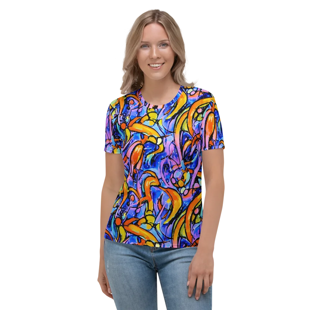 Arcade Lagoon on Women's Crew Neck T-Shirt — Front