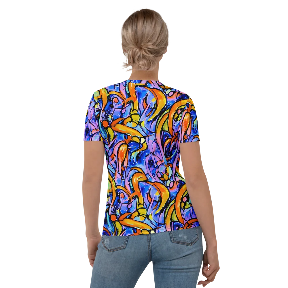 Arcade Lagoon on Women's Crew Neck T-Shirt — Back