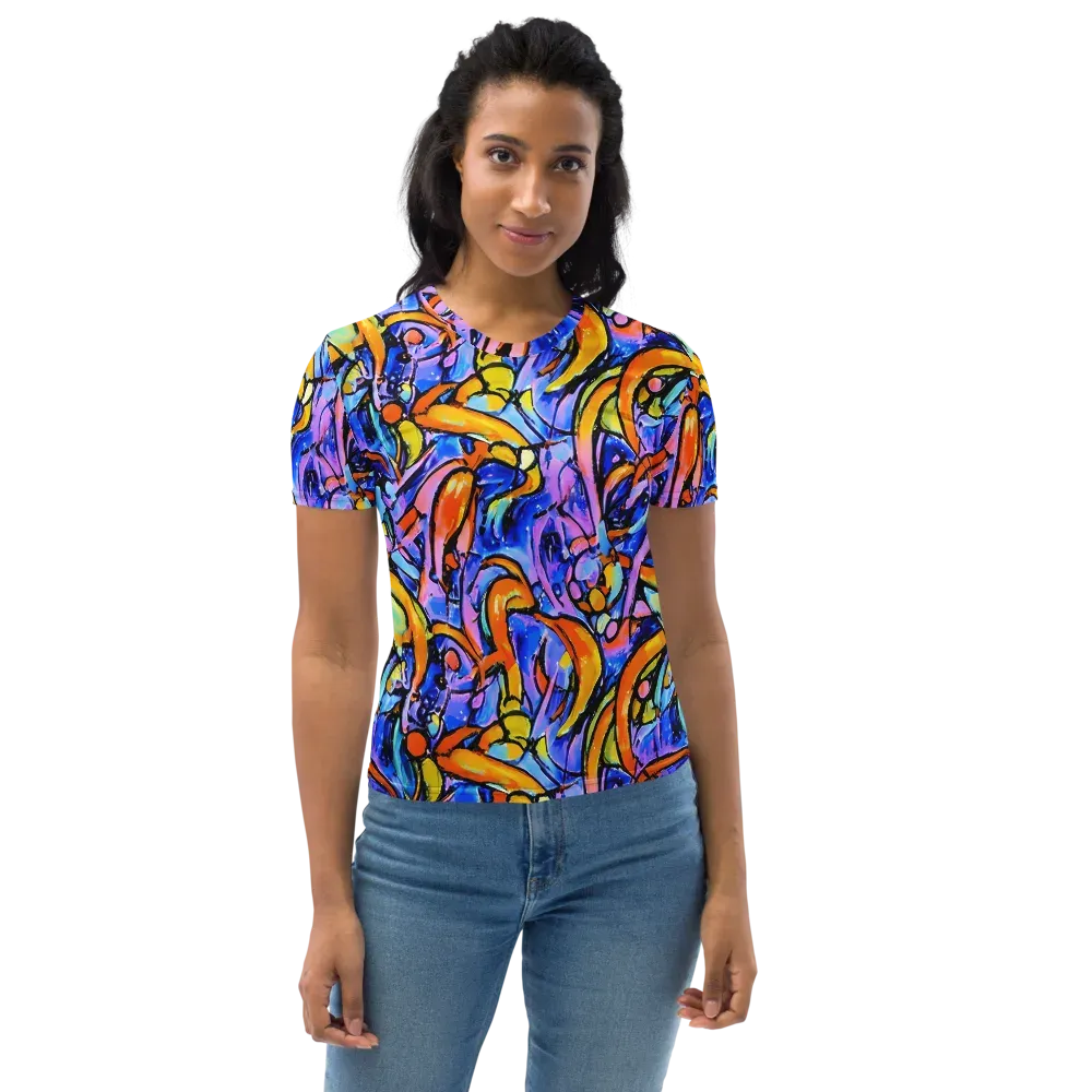 Arcade Lagoon on Women's Crew Neck T-Shirt — Front
